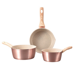 Milk Pot Non Stick Gold 1.5L For Induction Cooker Baby Food Preparation - Product Image 2