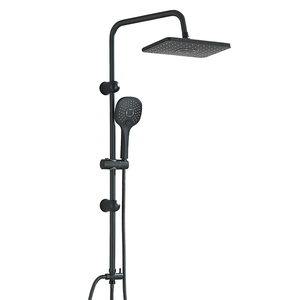 Douche de plafond à haute <span class=keywords><strong>pression</strong></span> à 5 fonctions pour salle de bain, kit de douche, ensemble de spa, équipement, pomme de douche à effet pluie avec <span class=keywords><strong>douchette</strong></span> à main - Product Image 1