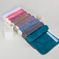 Bandeau absorbant en microfibre super doux pour salon de beauté, avec velcro, longueur plus large, pour le visage - Vente en gros OEM