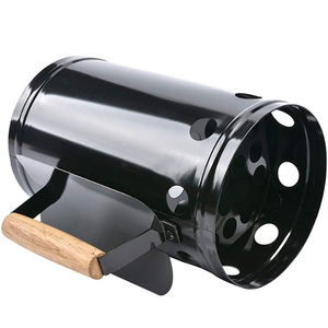 Allume-<span class=keywords><strong>charbon</strong></span> portable grande capacité en acier au carbone noir pour barbecue extérieur, fumoir et tonneau à <span class=keywords><strong>charbon</strong></span> - Product Image 3