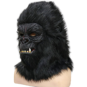 Masque de gorille d'horreur pour fête d'Halloween, masque d'animal en latex pour Halloween, masque de singe, masque d'orang-outan pour Halloween - Product Image 4