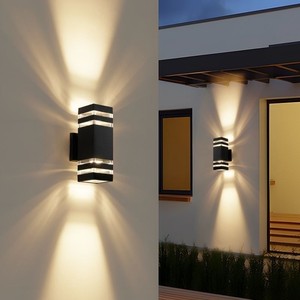 Produttore cinese di alta qualità lampada da parete esterna impermeabile Ip65 classico ABS Villa cancello corridoio recinzione giardino luce da parete - Product Image 5