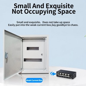 Ventilatorloze metalen behuizing 8-poorts Gigabit-<span class=keywords><strong>switch</strong></span> DC12V 1A, Plug&Play netwerksplitter voor binnenbekabelingsprojecten - Product Image 6