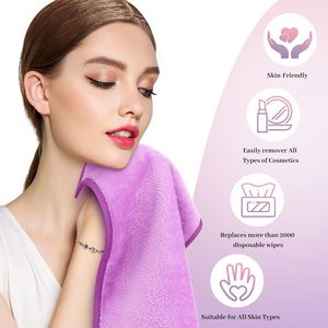Lot de 8 serviettes démaquillantes réutilisables en microfibres ultra douces, débarbouillettes réutilisables pour le visage - Product Image 5