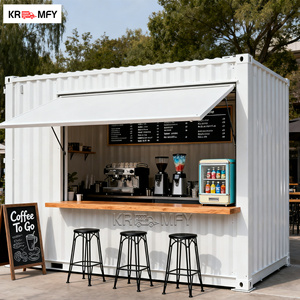 Kiosque de bureau modulaire de luxe standard australien, conteneur, café, construction en fibre de verre et aluminium pour la vente de collations - Product Image 4