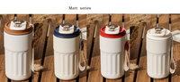 Gobelet intelligent personnalisé 450 ml en acier inoxydable 316, tasse de voyage avec affichage de la température, tasse à café isotherme sous vide