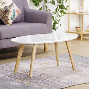 <strong>White</strong> Wooden Coffee <strong>Table</strong> with Four <strong>Corners</strong> - Product Image 4
