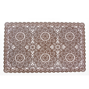 Napperons pressés en PVC en forme de dentelle bon marché napperon coloré en vinyle <span class=keywords><strong>tapis</strong></span> de table résistants à la chaleur napperon en plastique pour table à manger - Product Image 5