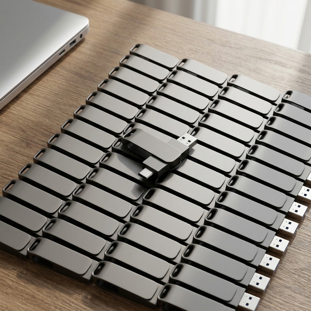 Premium Metal OTG USB Flash Drive Custom Logo Type C Dual Interface Pen Drive Portable Memory Stick for Event Gifts