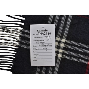 طائر الفينيق الأزرق الأوشحة الرخيصة لكرة القدم الاكريليك الكلاسيكية تحقق الترتان منقوشة سوبر لينة يشعر دافئ مخصص لفصل الشتاء - Product Image 6