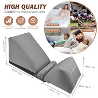 Oreiller en forme de coin gonflable, coussin de soutien réglable pour le sommeil, fauteuil confortable pour le salon, meubles, lit pour la sieste