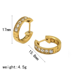 Fashion <b>Fine</b> Women <b>Earrings</b> Set Row Diamonds Statement Vintage Monogrammed CZ Zircon <b>Earrings</b> - Product Image 4