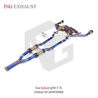 ING Factory Direct Titanium Valvetronic Cat-Back Exhaust for Infiniti Q50 Q60 3.0T 3.7L 60mm High-Flow Tuning Supplier