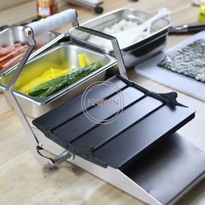 Máquina de fabricación de <span class=keywords><strong>Sushi</strong></span> cuadrada, artículo económico de grado alimenticio, algas marinas, arroz, hoja, OEM - Product Image 3