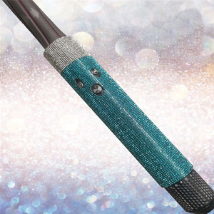 Fer à friser pour <span class=keywords><strong>cheveux</strong></span> moderne, design personnalisé, luxueux, pour salon de coiffure, avec des cristaux brillants, des strass, des diamants, amovible, auto-adhésif - Product Image 6