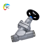 Vanne à boisseau sphérique manuelle en acier pour compresseur frigorifique, droite, personnalisable OEM, vanne de régulation d'ammoniac, structure d'arrêt pour gaz