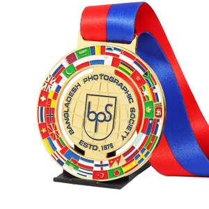 Medallas Personalizadas de Fábrica, Medallas de Metal de Aleación de Zinc de Alta Calidad, Esmalte Suave 3D 2D, Bandera Internacional, Medallas de Oro de Taekwondo - Product Image 2