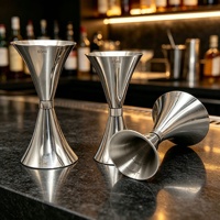 Jigger à cocktail double face en acier inoxydable 30ml 45ml 60ml, tasse doseuse, outil de mélange pour bar