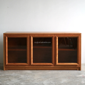 Vitrina Moderna de Madera Maciza Hecha a Mano con 5+ Compartimentos para Sala de Estar, Bar en Casa, Hotel, Villa - Yige YG-026 - Product Image 4