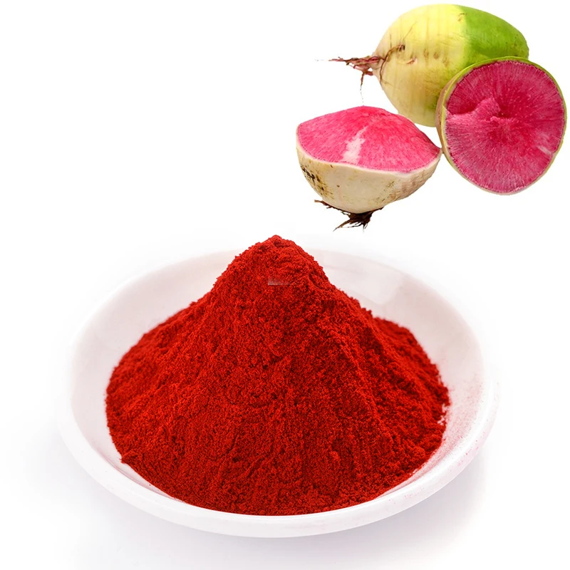Высококачественный растительный экстракт красного редиса пищевой краситель