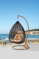 Hamac suspendu de luxe, patio, jardin, maison, terrasse, extérieur, rotin, osier, balançoire, panier, chaise oeuf