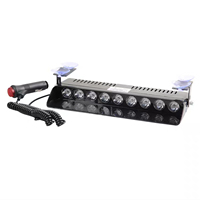 Coche camión emergencia intermitente ventosa tablero Interior parabrisas advertencia Flash Led luces de advertencia 12 Leds modos intermitentes 12V 001