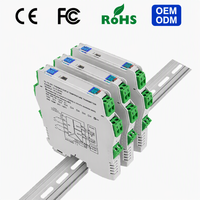 Transmitter Suhu TAIHUA PLC 0-10V/0-5V RTD TC Pt100 Isolator 4-20mA Konverter USB Resolusi 0.1C Plastik OEM ODM