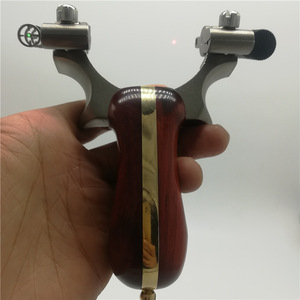 Rodamiento láser infrarrojo 304 Lengua de dragón de acero inoxidable Eslinga de tiro de cuero plana sin presión rápida para tirachinas de caza - Product Image 5
