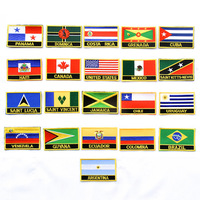 Fer en gros sur des patchs 100 patchs brodés de drapeau de pays personnalisés votre conception pour les vêtements