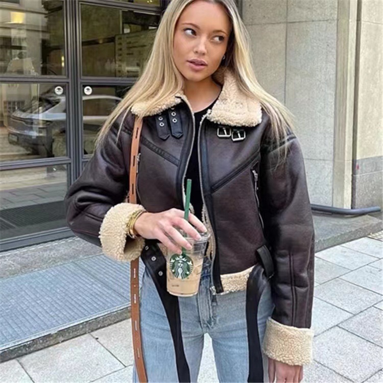 Buy Suede Jacket Women,Sheepskin Coats 