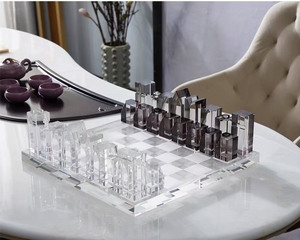 Échiquier en acrylique transparent personnalisé <span class=keywords><strong>XO</strong></span> pour la maison - Product Image 3