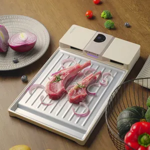 Diseño de base desmontable fácil de limpiar bandeja de descongelación de placa de descongelación de aluminio de grado alimenticio seguro para carne de res