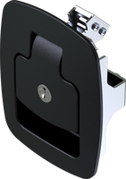 Loquet de panneau Yeeka 1701 en plastique PA noir durable pour armoires de distribution et groupes électrogènes, haute sécurité