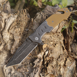 สแตนเลสหิน Washblade ตั้งแคมป์เดินป่าตกปลากระเป๋า <span class=keywords><strong>Jackknife</strong></span> พร้อมที่จับ G10 - Product Image 4