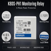 Relais de surveillance triphasé K8DS-PH1 200-480VAC, détection de perte de phase et de séquence de phase, rail DIN, prix négociable