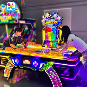 Funspace mới không khí khúc côn cầu trò chơi máy đồng tiền hoạt động Arcade thể thao 100mm Acrylic không khí khúc côn cầu bảng với vé số - Product Image 5