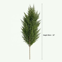 Plantes artificielles arbre et cèdre en forme de cône topiaire en métal avec pot en plastique noir avec protection uv extérieur et intérieur