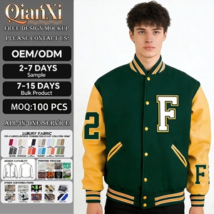 Custom Letterman Varsity <strong>Jackets</strong> Wool Body Genuine Sleeves Winter Wear <strong>Smart</strong> and Stylish <strong>Men's</strong> <strong>Jacket</strong> - Product Image 1