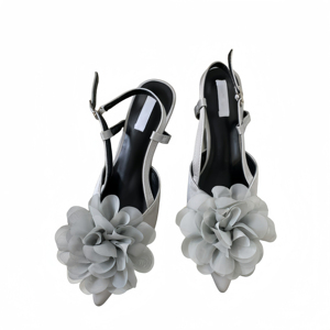 Zapatos de Mujer con Tacón Alto y Punta en Pico, Estilo Chino con Flores Francesas, Novedad 2024, Gran Venta - Product Image 6