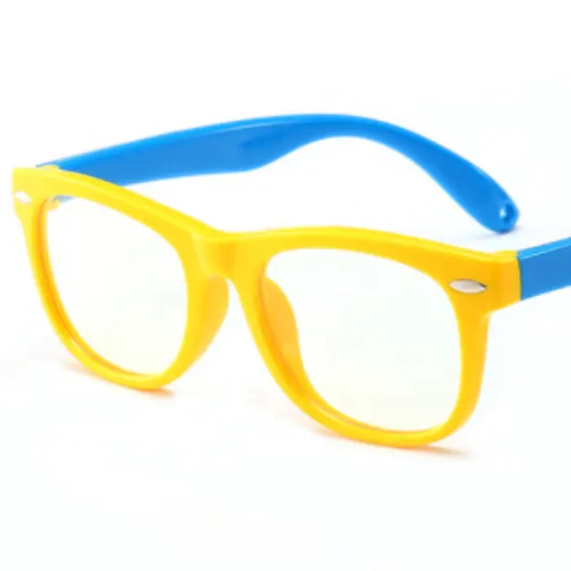 सिलिकॉन बच्चों विरोधी नीले प्रकाश चश्मा फ्रेंच शेन्ज़ेन अभिनव बच्चों eyewear