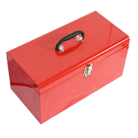 Boîte de rangement robuste en acier laminé à froid, double couche, organisateur portable, taille personnalisée pour atelier, boîte à outils OEM