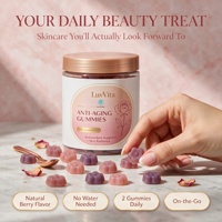 Gummies de collagène anti-âge à marque privée, soutien antioxydant pour l'éclat de la peau, complément beauté santé féminine, 60 unités