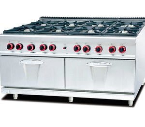 Équipement de cuisine multifonctionnel, 8 brûleurs, plage de cuisson à gaz, four à gaz, cuisine occidentale - Product Image 1
