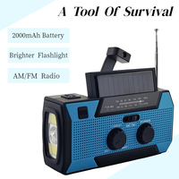 Radio Darurat 2000mAh dengan Pembangkit Tenaga Manual untuk Kabin Terpencil dan Perlengkapan Bertahan Hidup di Daerah Terpencil