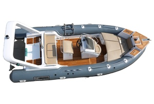 Best Selling New Design RIB600 Inflatable Deep-v Fiberglass Hull Boat Supports Customization - Product Image 5