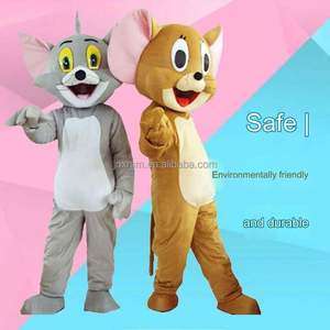 Venta caliente ratón <span class=keywords><strong>y</strong></span> gato adulto mascota de dibujos animados disfraz Halloween ratón gato Cosplay para carnaval desfile vacaciones actuaciones - Product Image 2