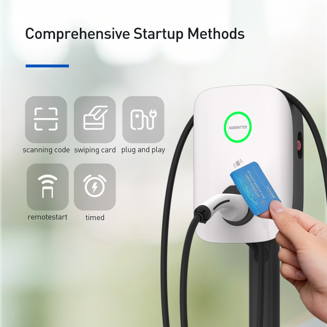 7KW 11KW 22KW RFID APP Controlled AC EV Charging Station Type 2 EV Charger