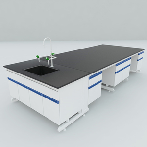 C-khung phòng thí nghiệm đồ nội thất bàn làm việc giá với tủ treo thiết kế đặc biệt dễ dàng làm sạch thiết kế phòng thí nghiệm - Product Image 5