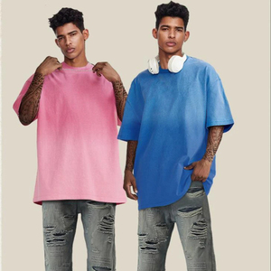 Heavyweight Printed Formal Men's 3XL 100% Cotton Customized Oversize Plus Size Short Sleeve Breathable Knitted <b>Fabric</b> T-Shirt - Product Image 2