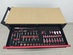 Xe đẩy dụng cụ kim loại nặng bền chắc 471 món, có thể tùy chỉnh OEM, bàn làm việc cho sửa chữa ô tô, nhà kho, xưởng, thép OBM - Product Image 4